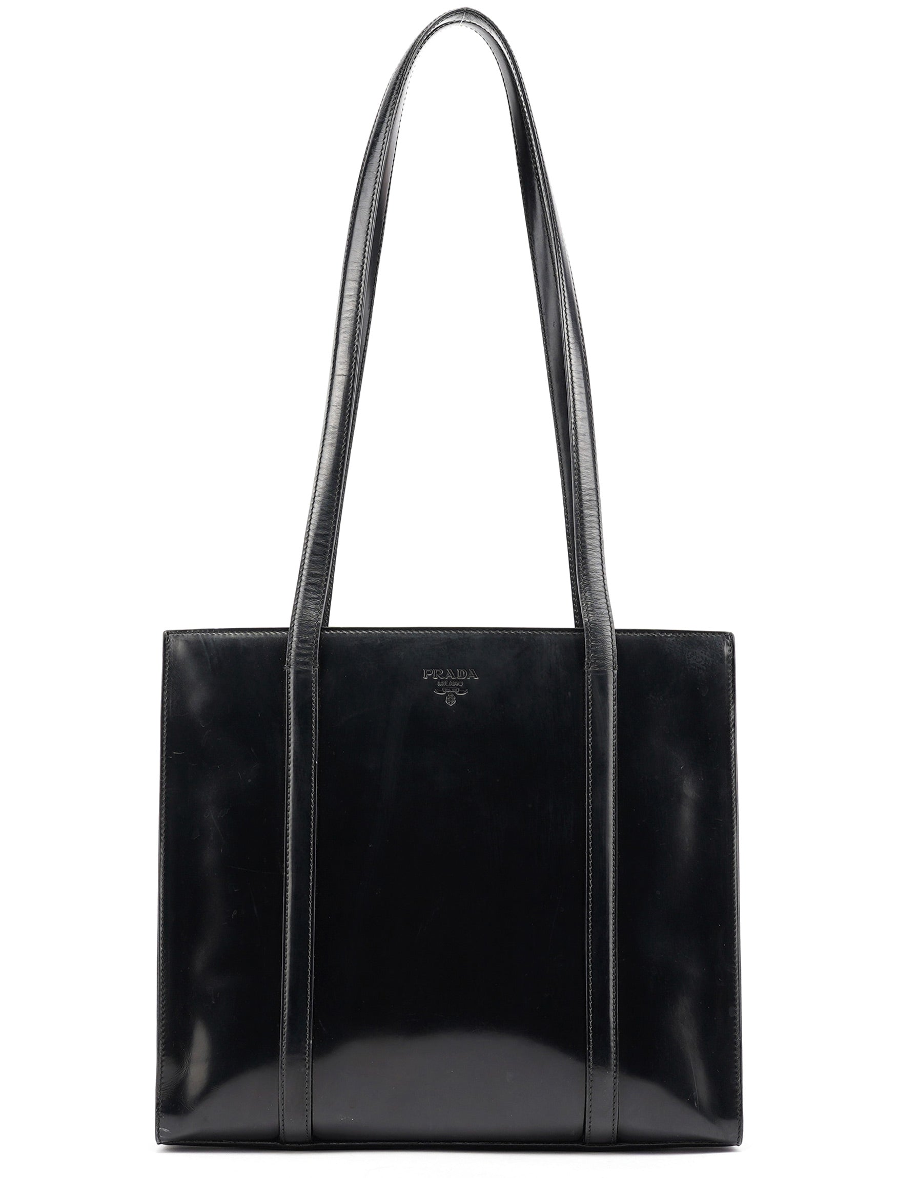 1995 Black Spazzolato Tote Bag