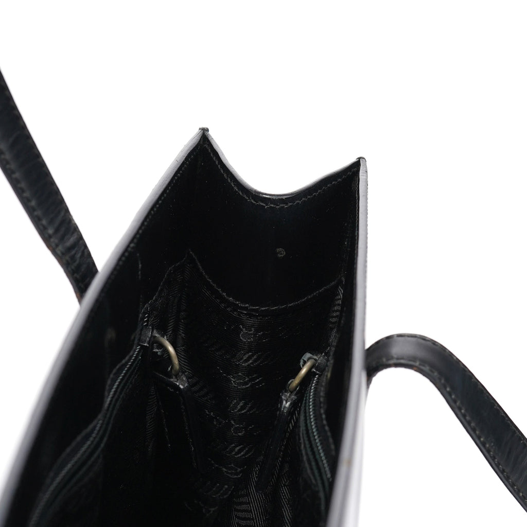 1995 Black Spazzolato Tote Bag