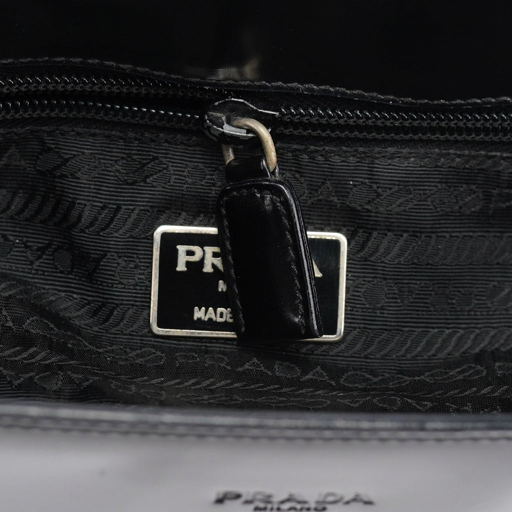 1995 Black Spazzolato Tote Bag