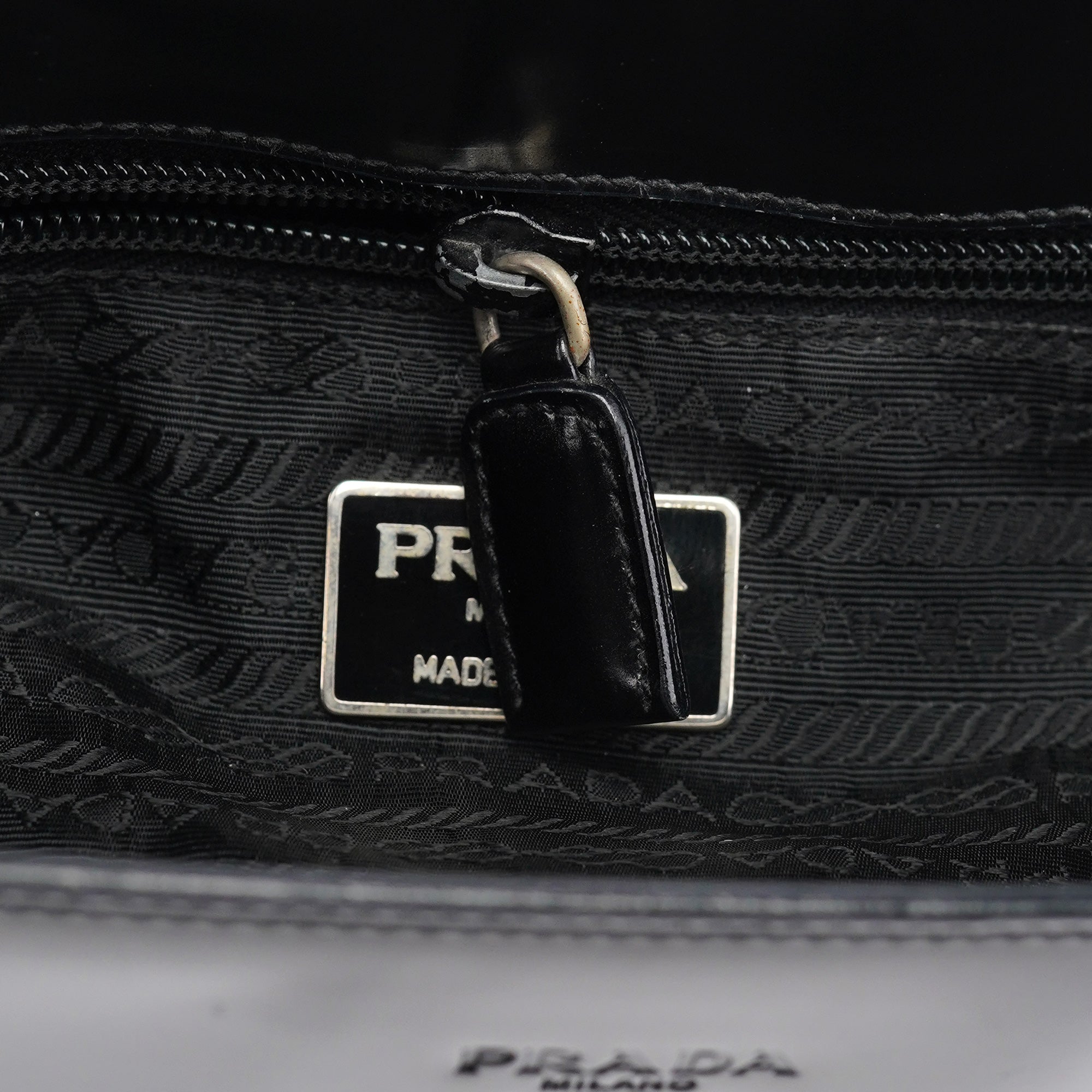 1995 Black Spazzolato Tote Bag