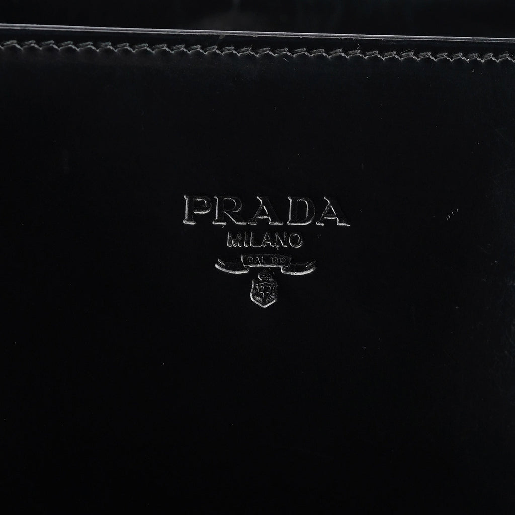 1995 Black Spazzolato Tote Bag