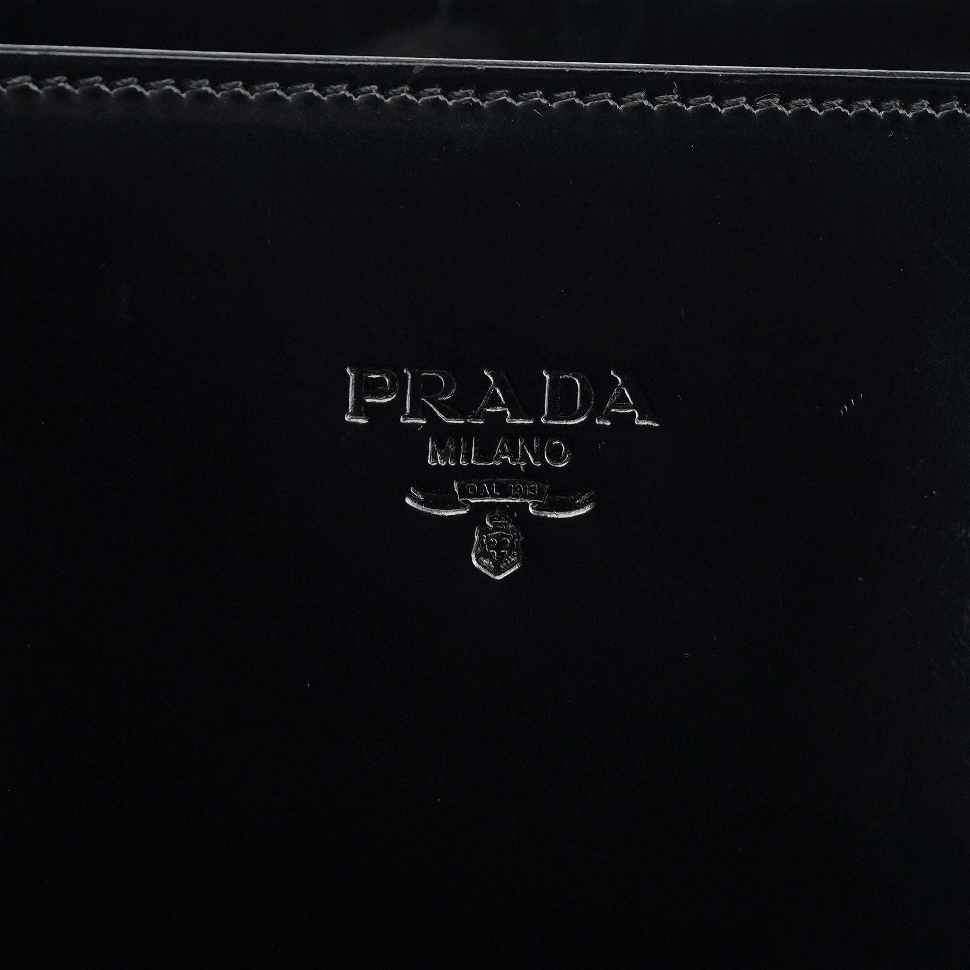 1995 Black Spazzolato Tote Bag
