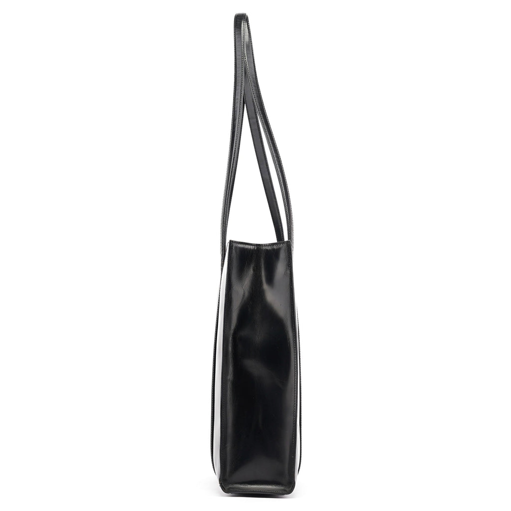 1995 Black Spazzolato Tote Bag
