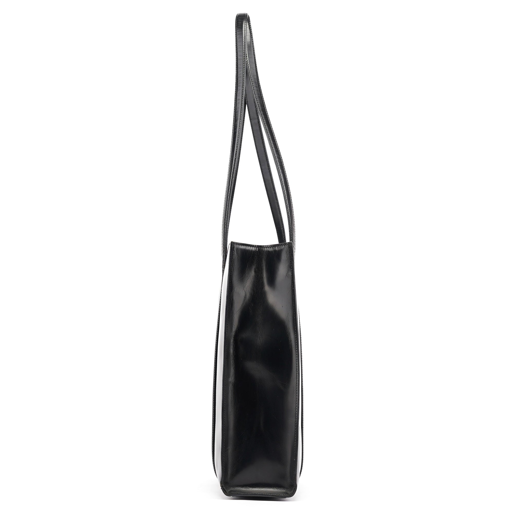 1995 Black Spazzolato Tote Bag