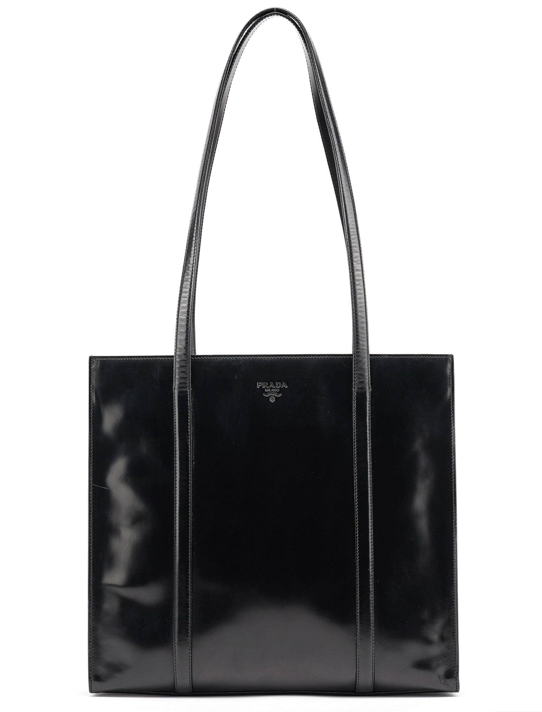 1995 Black Spazzolato Tote Bag