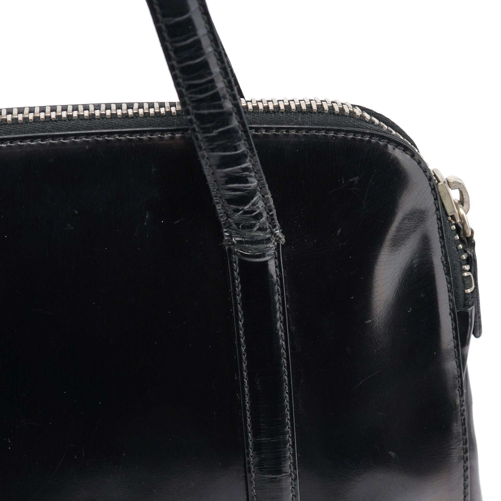 1995 Black Spazzolato Tote Bag