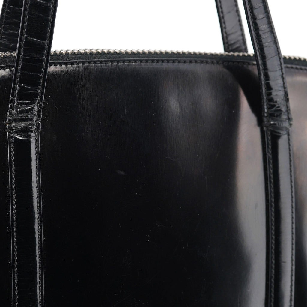 1995 Black Spazzolato Tote Bag