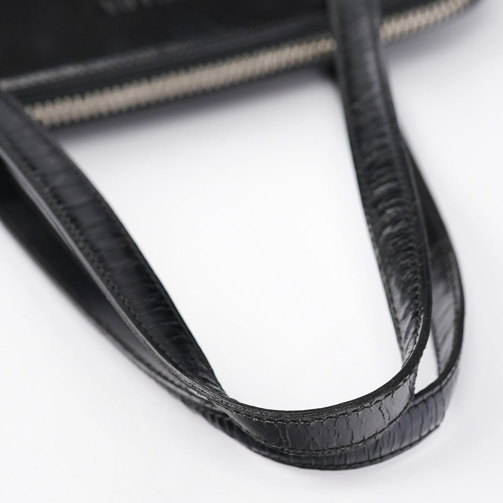 1995 Black Spazzolato Tote Bag