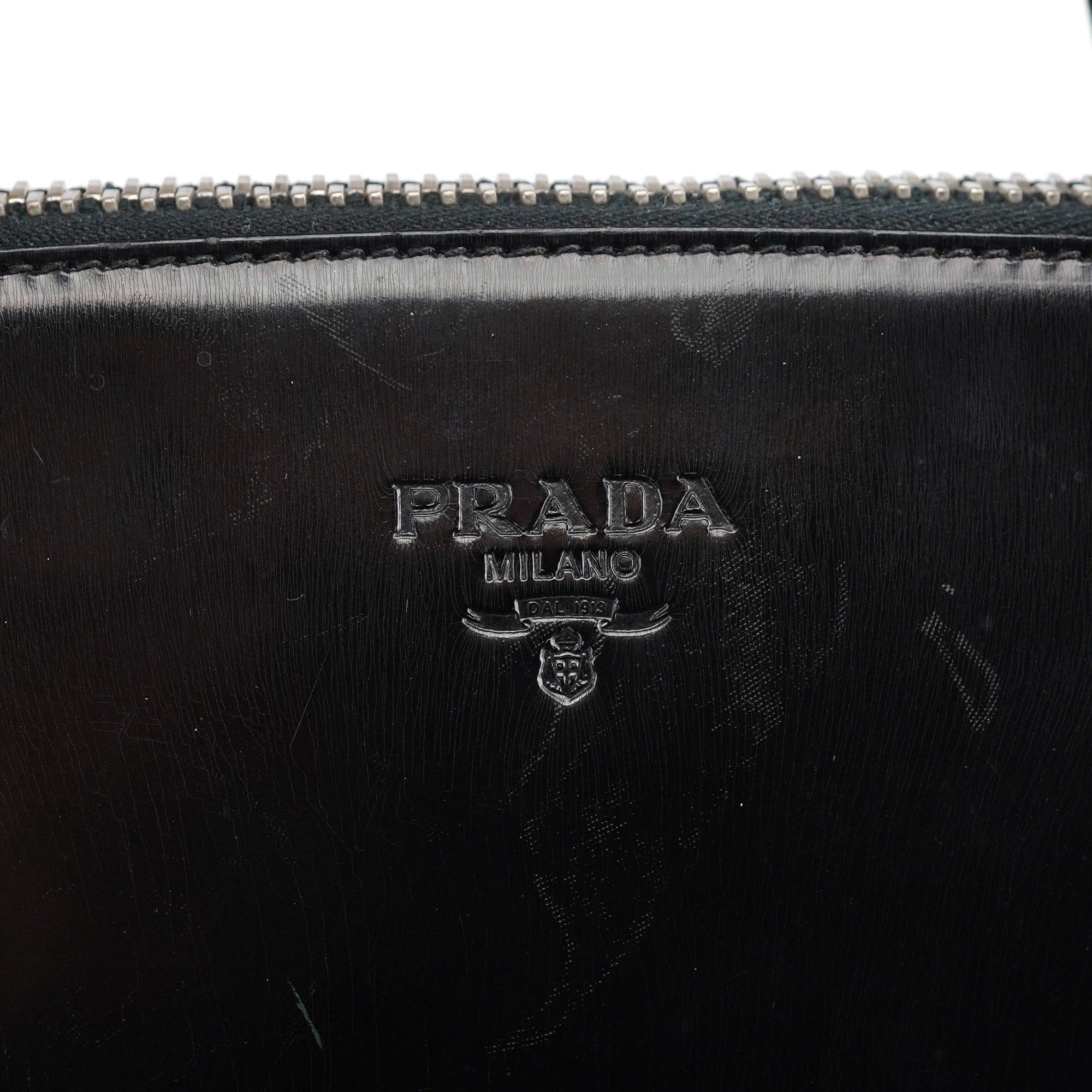 1995 Black Spazzolato Tote Bag