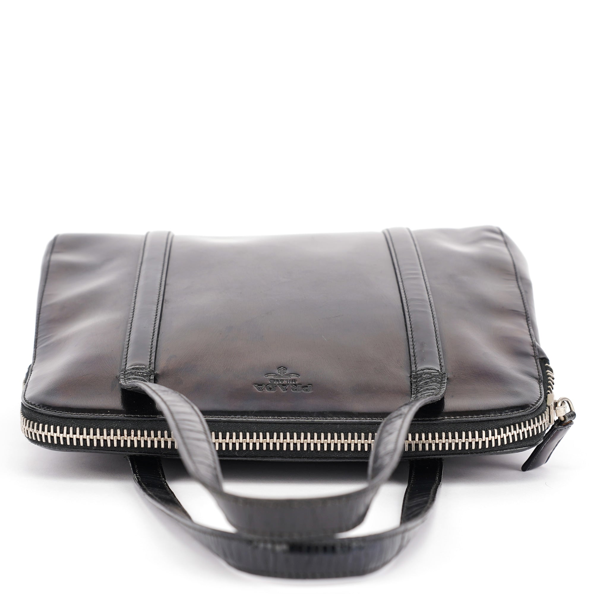 1995 Black Spazzolato Tote Bag