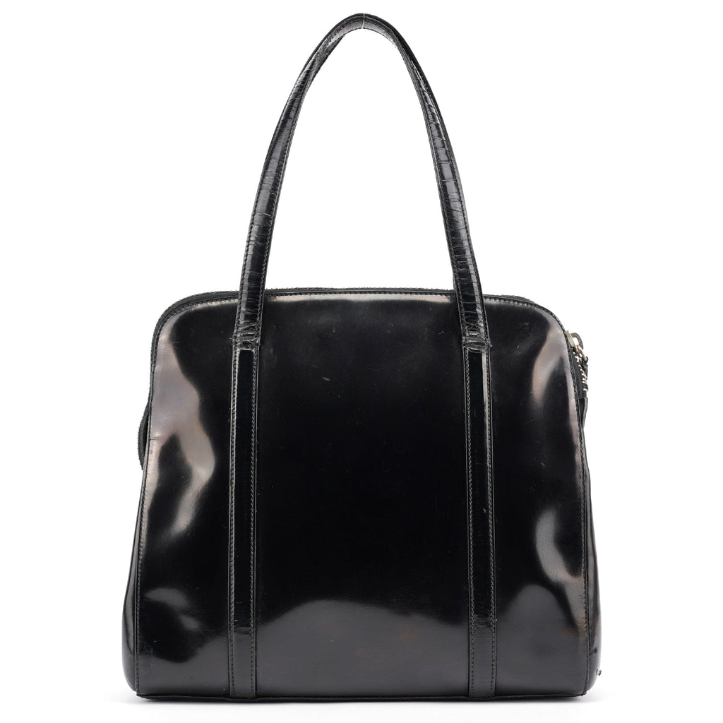 1995 Black Spazzolato Tote Bag