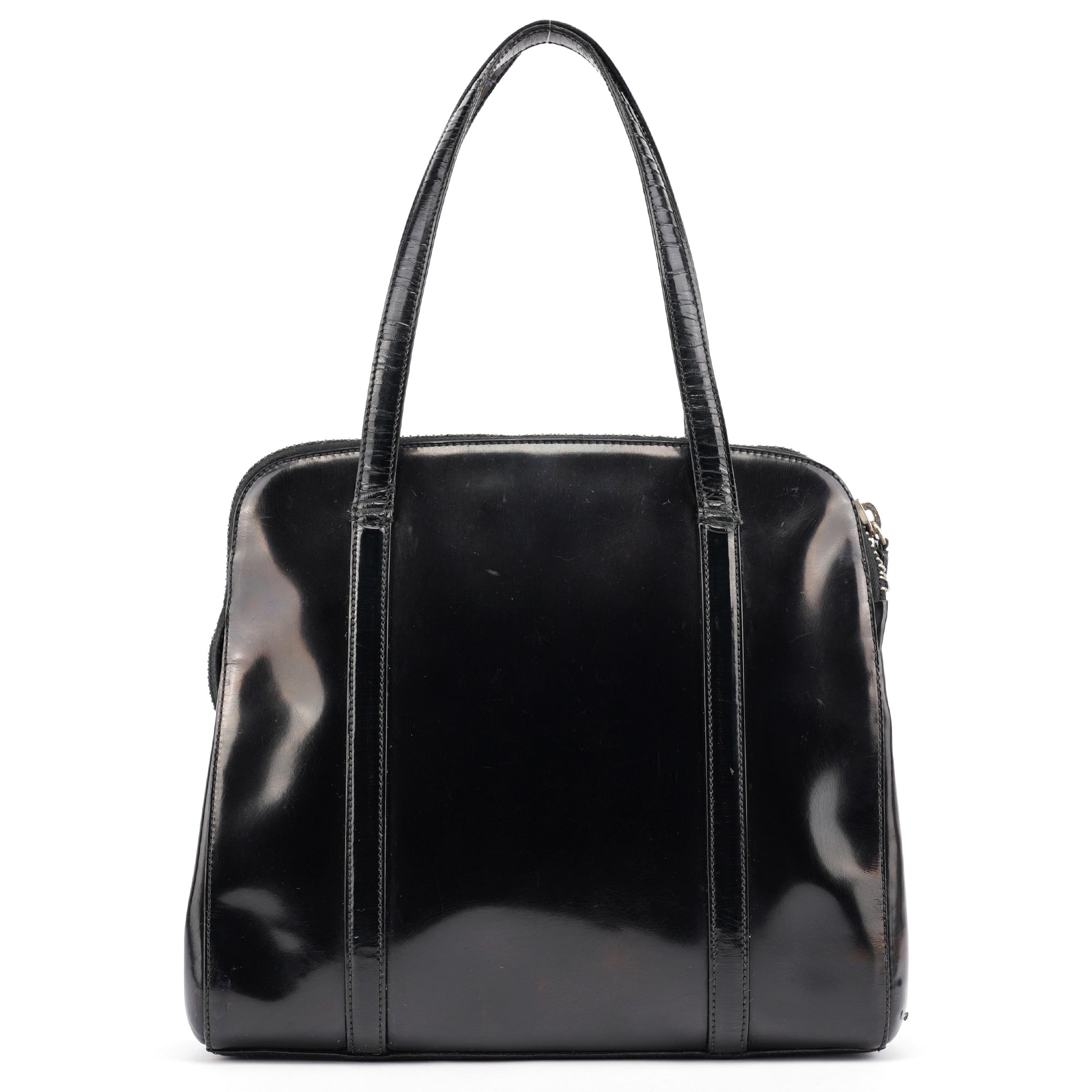 1995 Black Spazzolato Tote Bag