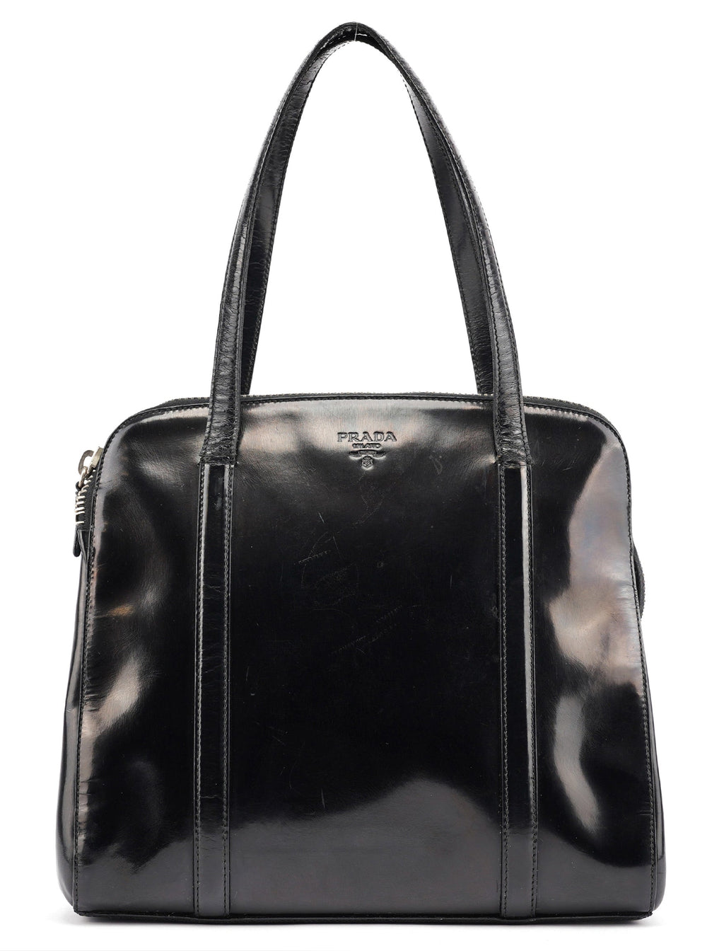 1995 Black Spazzolato Tote Bag