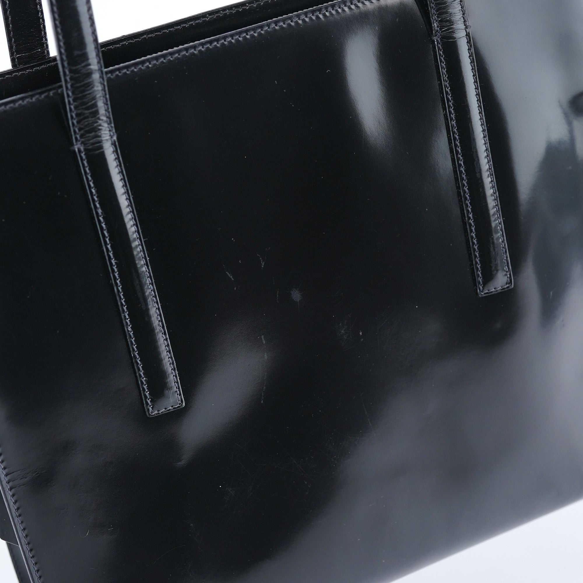 1995 Black Spazzolato Tote Bag