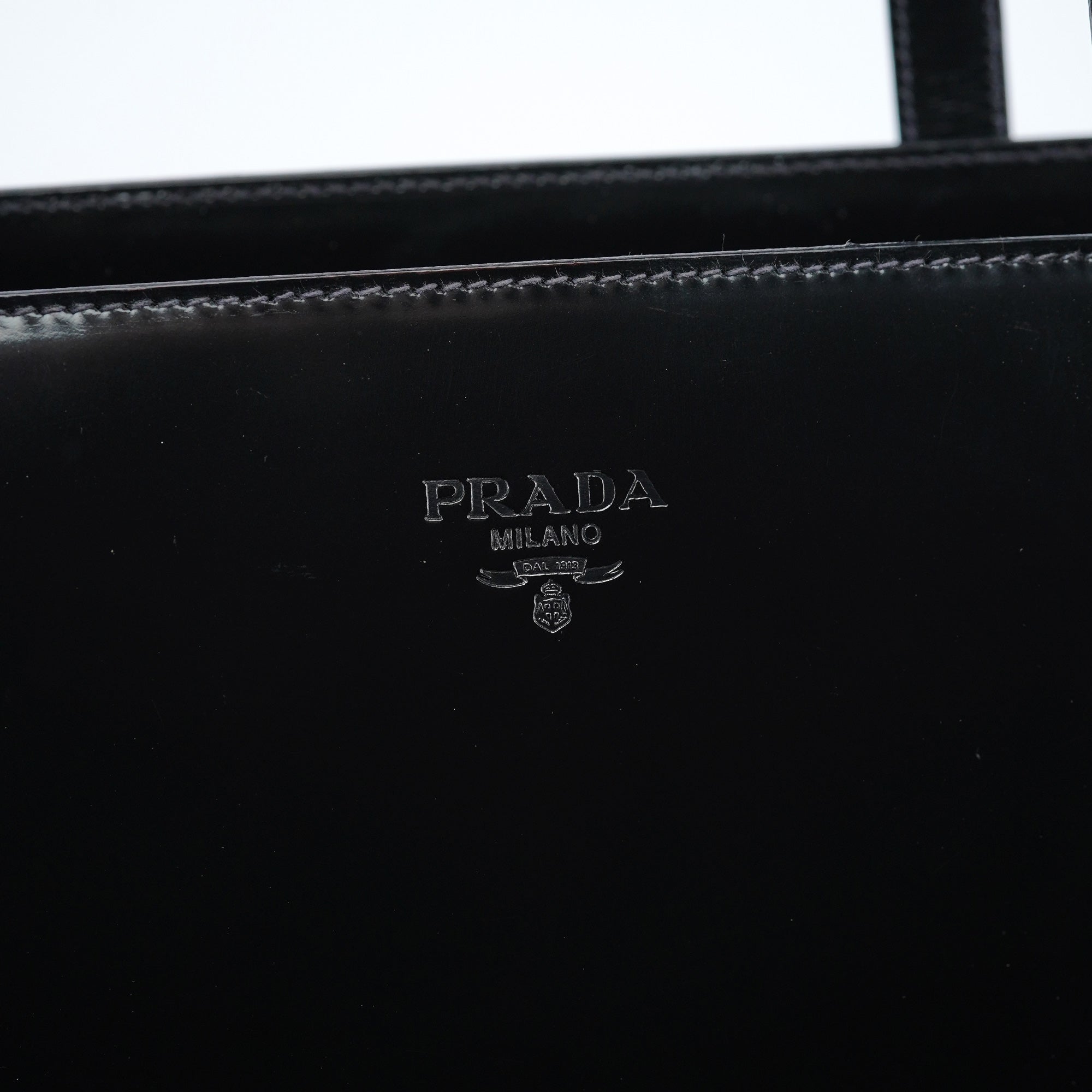 1995 Black Spazzolato Tote Bag