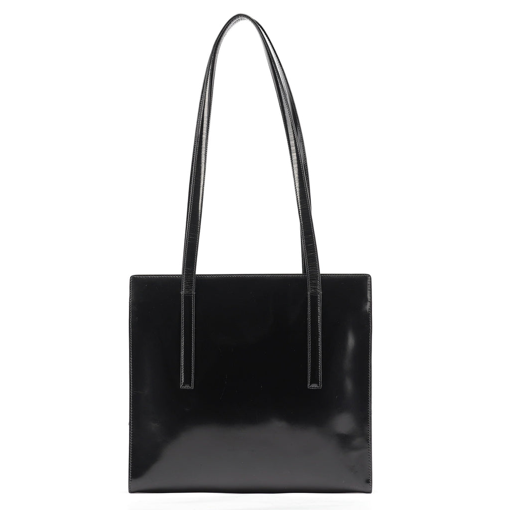 1995 Black Spazzolato Tote Bag