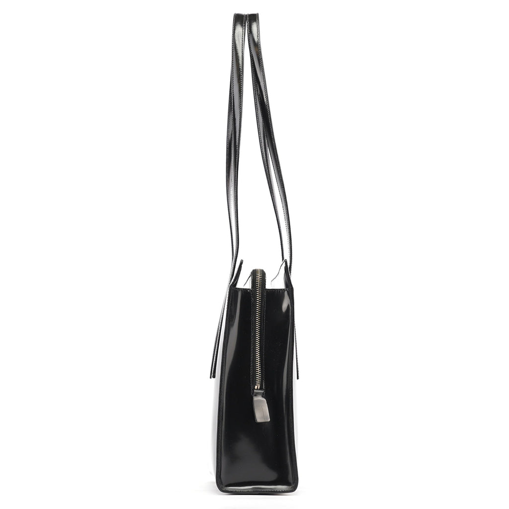 1995 Black Spazzolato Tote Bag