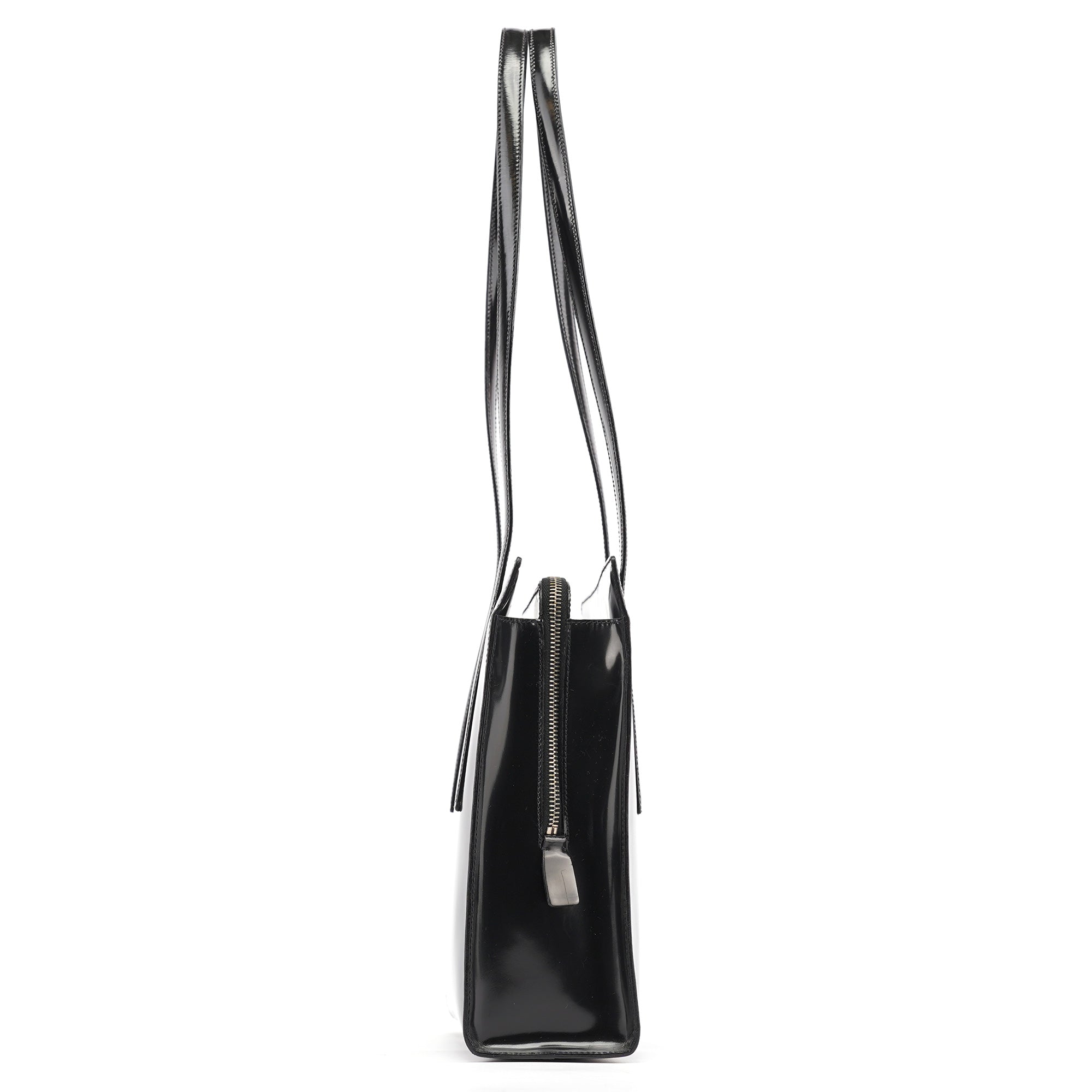 1995 Black Spazzolato Tote Bag
