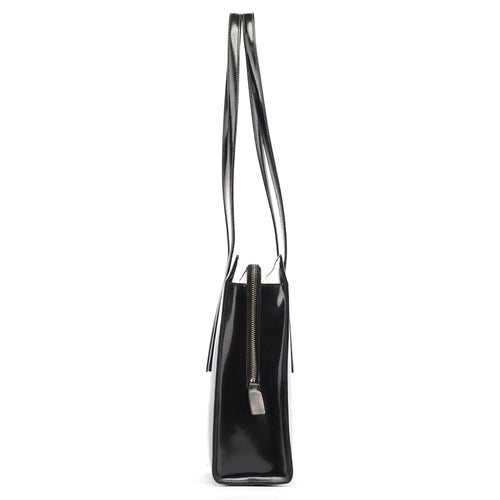 1995 Black Spazzolato Tote Bag