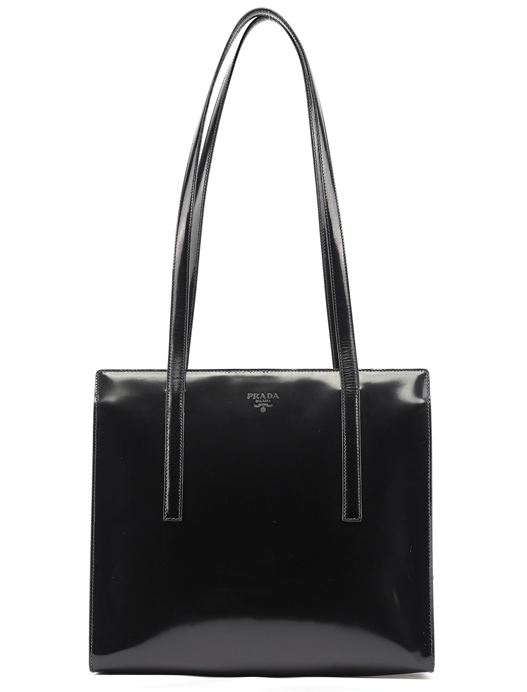 1995 Black Spazzolato Tote Bag