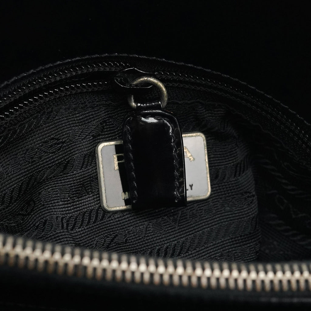 1995 Black Spazzolato Tote Bag