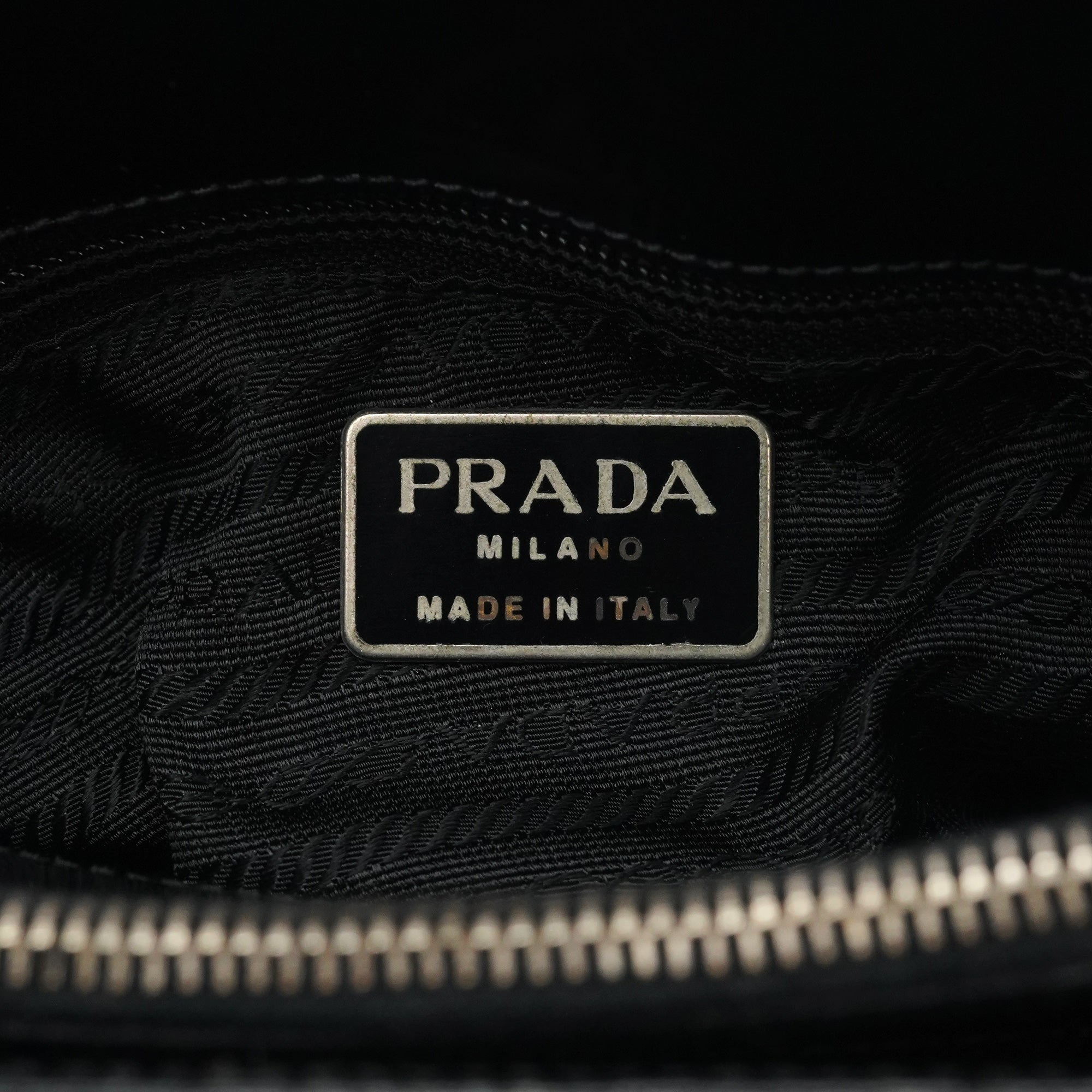1995 Black Spazzolato Tote Bag