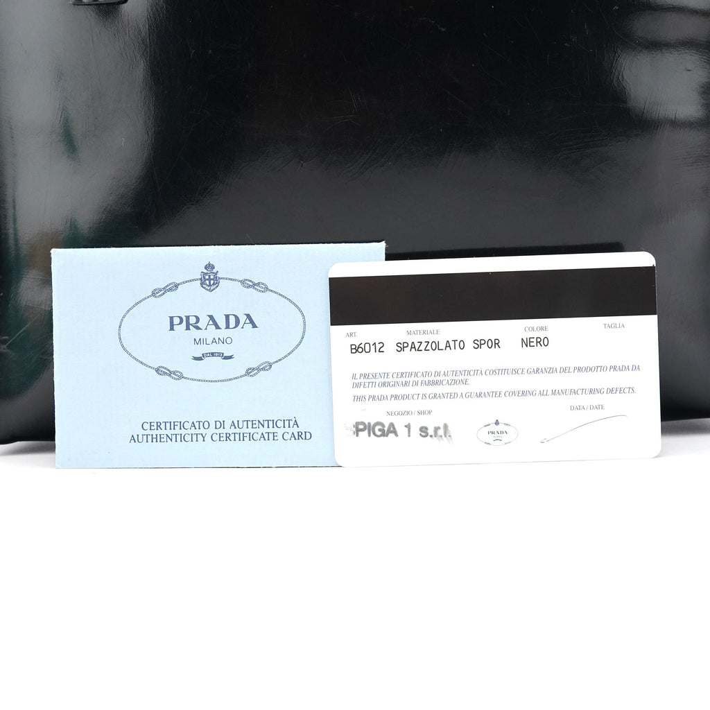 1995 Black Spazzolato Tote Bag