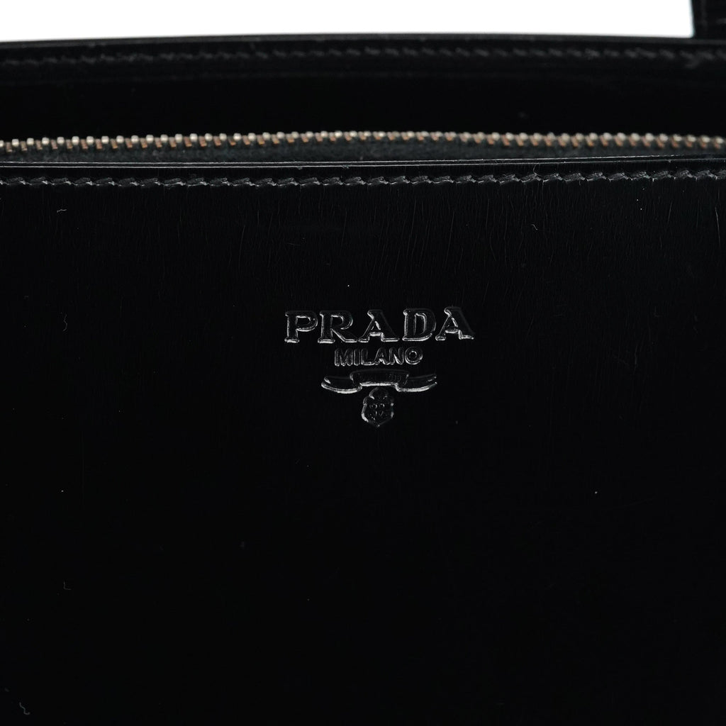 1995 Black Spazzolato Tote Bag