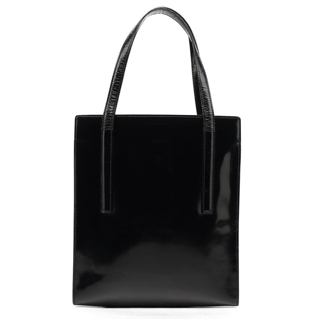 1995 Black Spazzolato Tote Bag