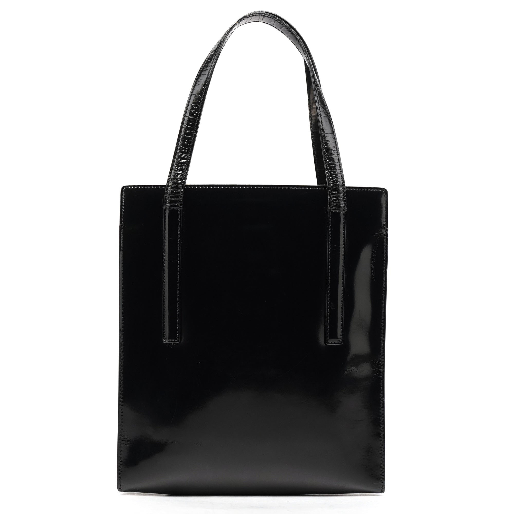 1995 Black Spazzolato Tote Bag
