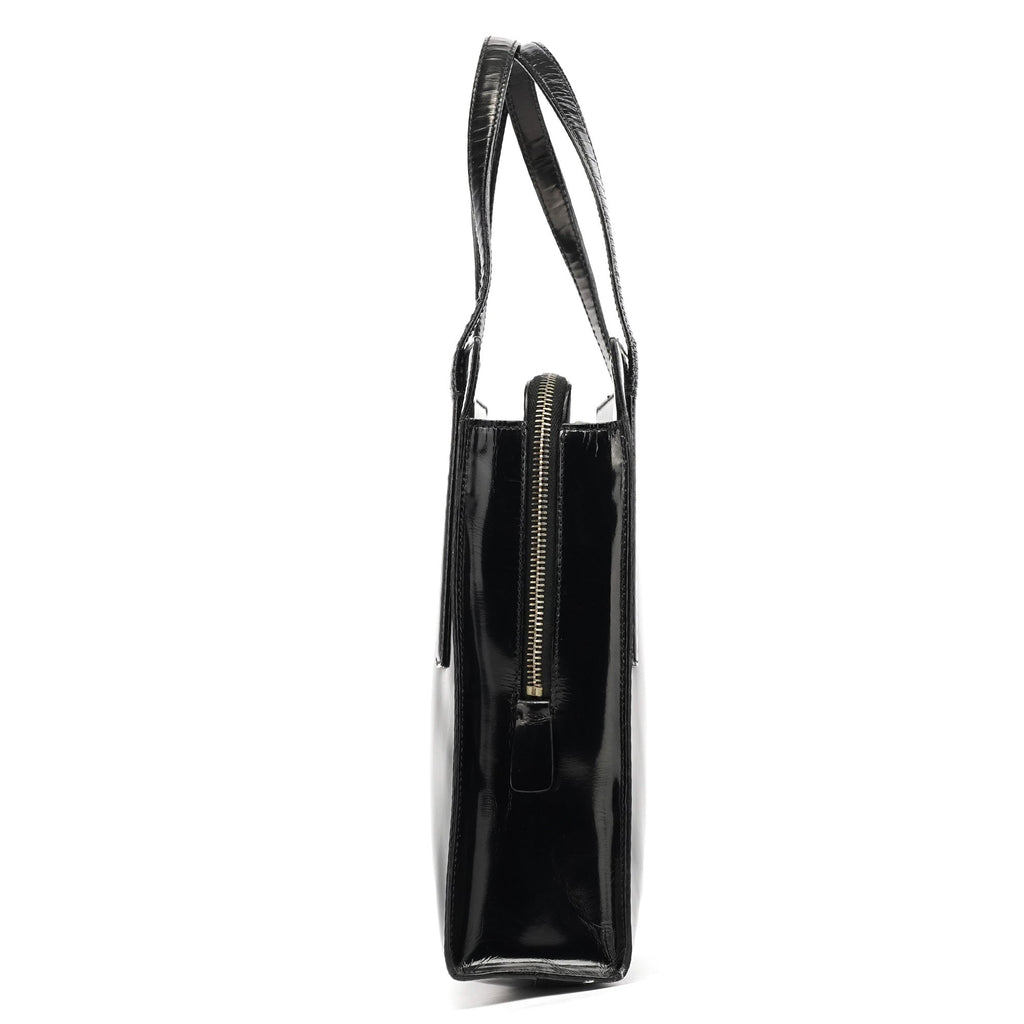 1995 Black Spazzolato Tote Bag