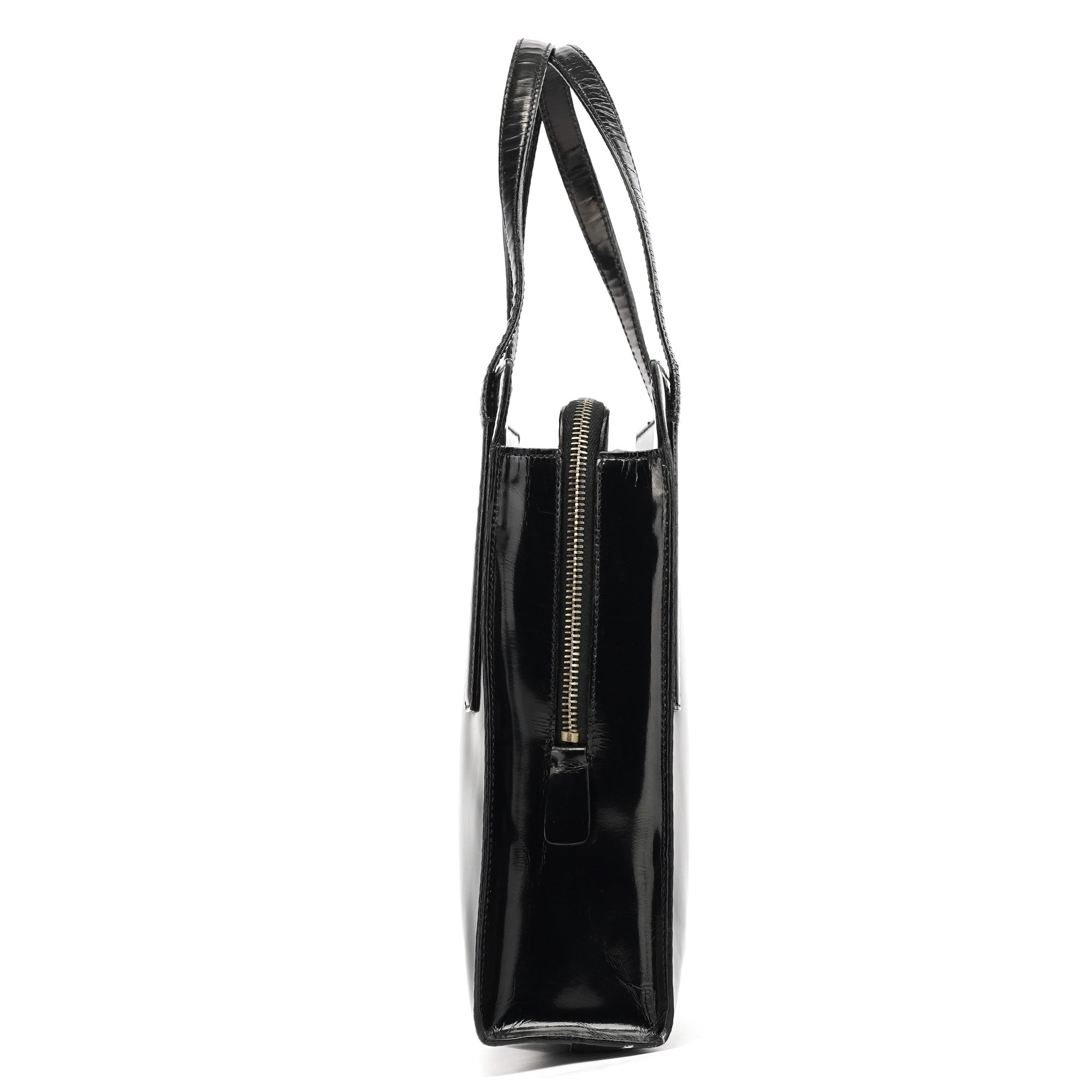 1995 Black Spazzolato Tote Bag