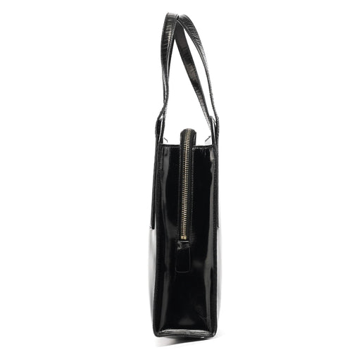 1995 Black Spazzolato Tote Bag