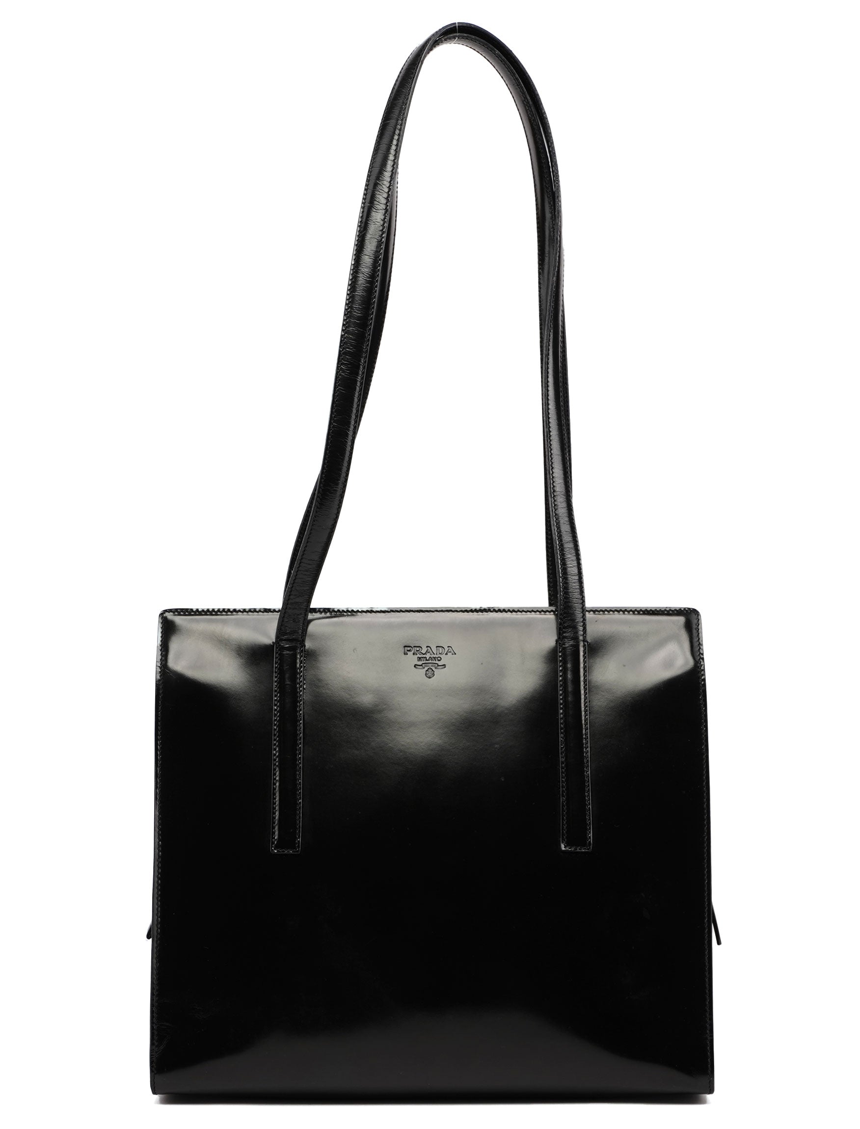 1995 Black Spazzolato Tote Bag