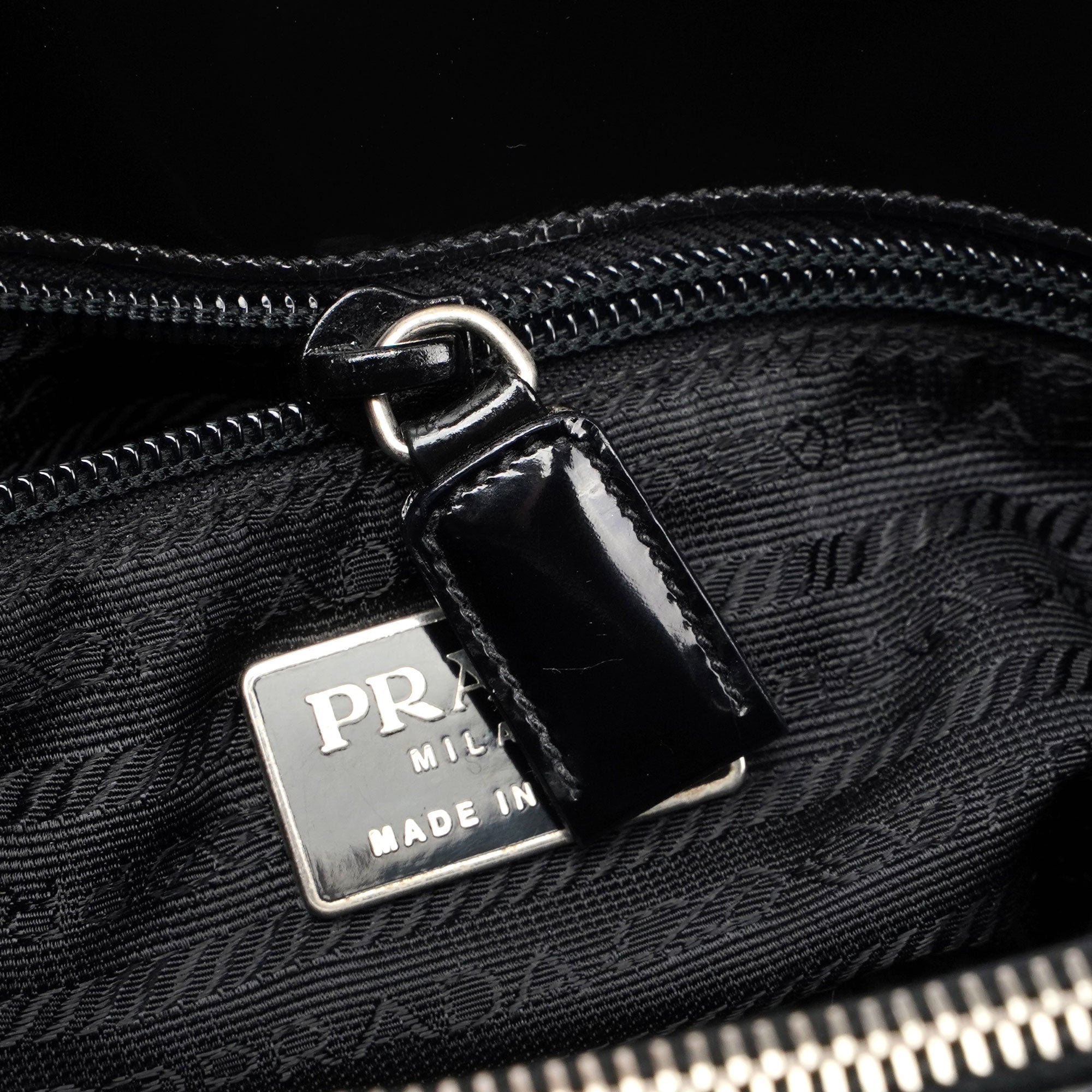 1995 Black Spazzolato Tote Bag