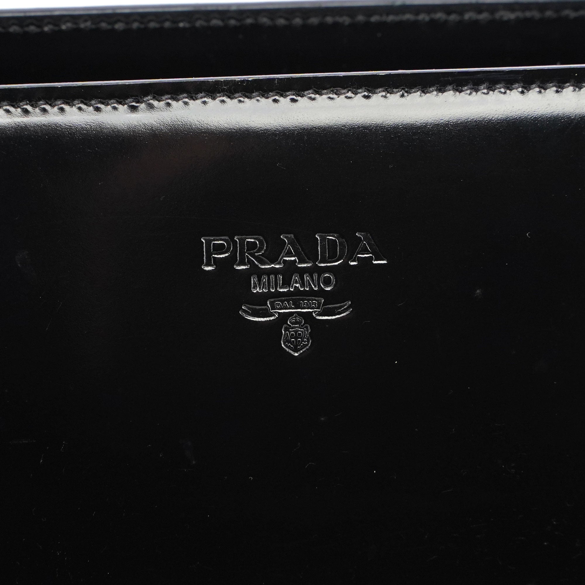1995 Black Spazzolato Tote Bag