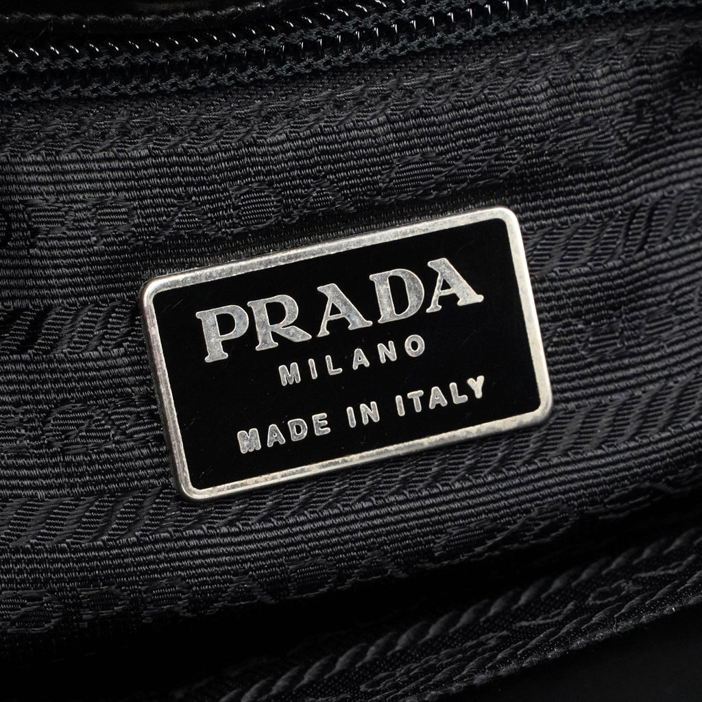 1995 Black Spazzolato Tote Bag
