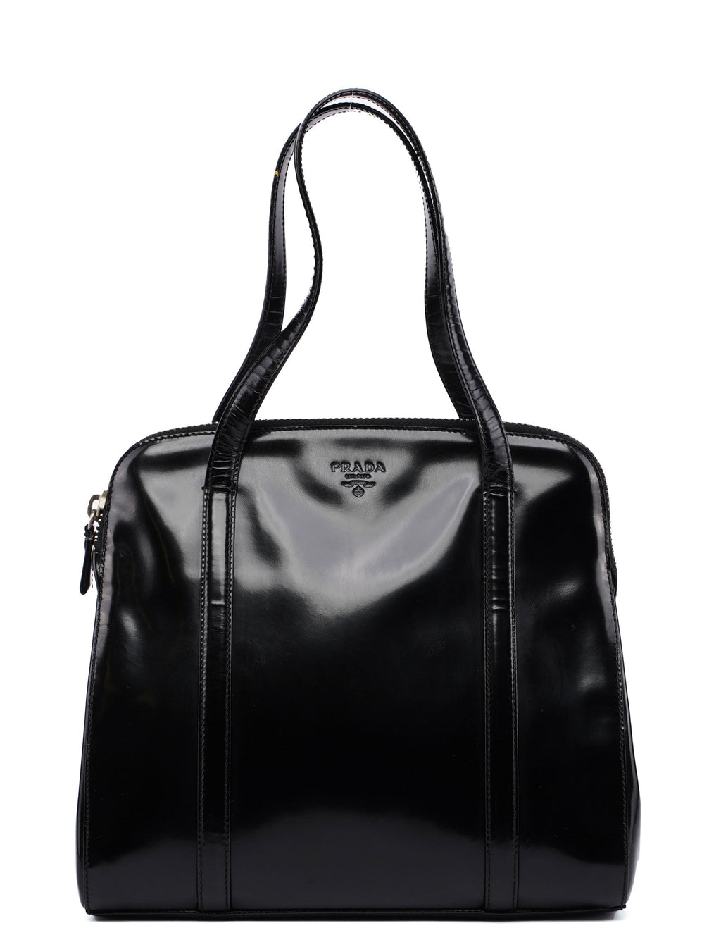 1995 Black Spazzolato Tote Bag