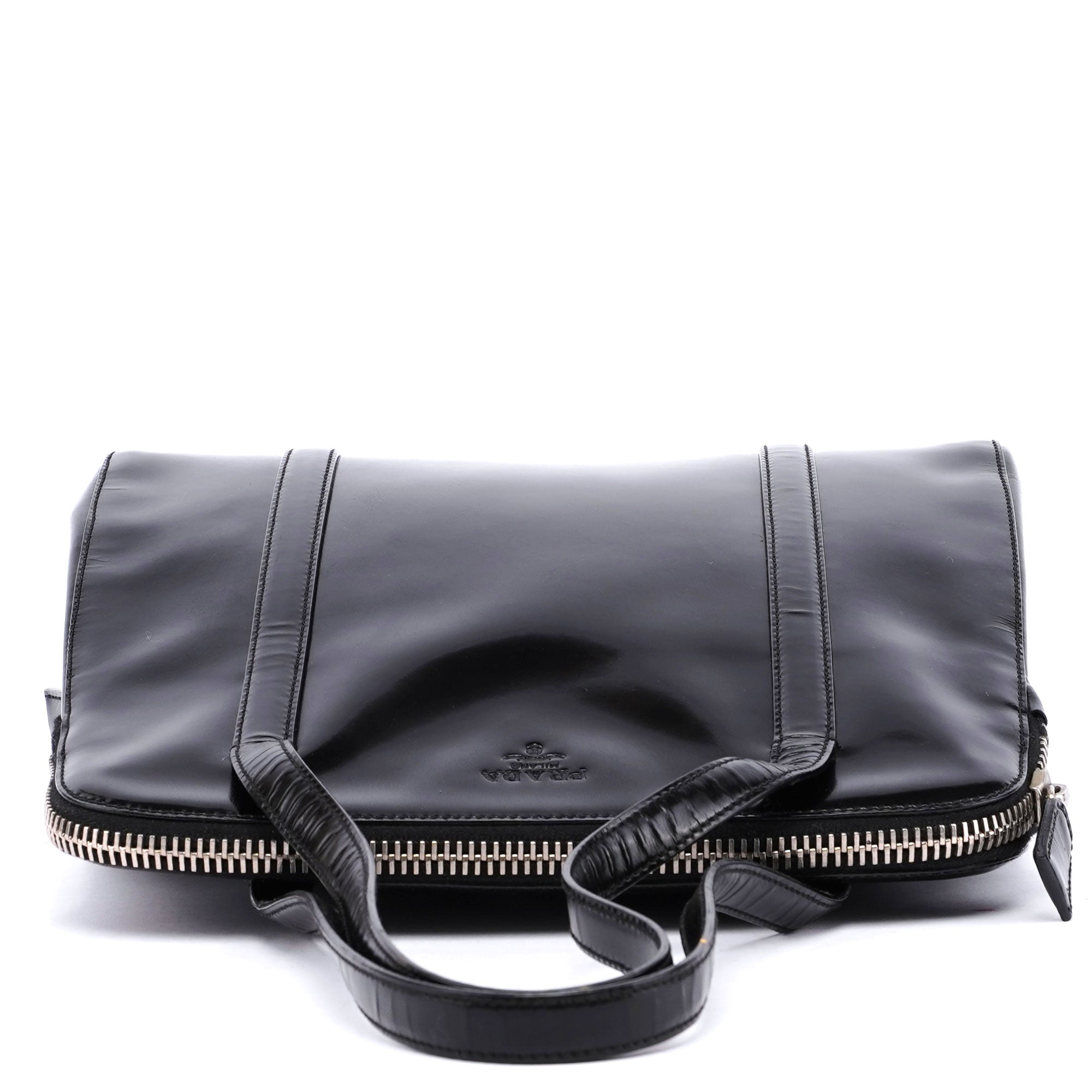 1995 Black Spazzolato Tote Bag