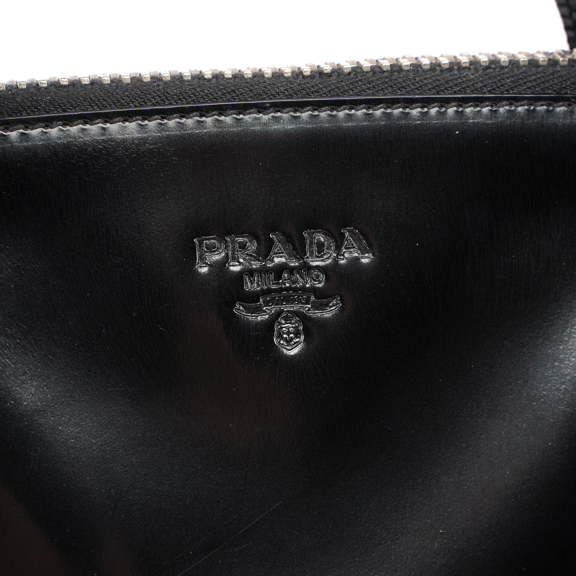 1995 Black Spazzolato Tote Bag