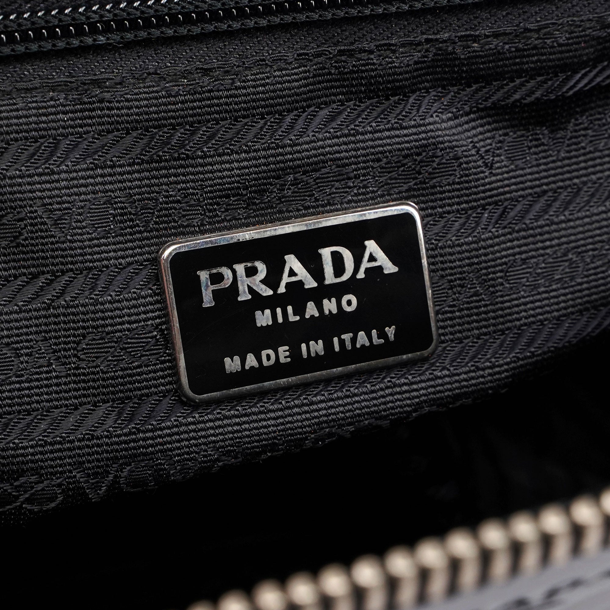 1995 Black Spazzolato Tote Bag