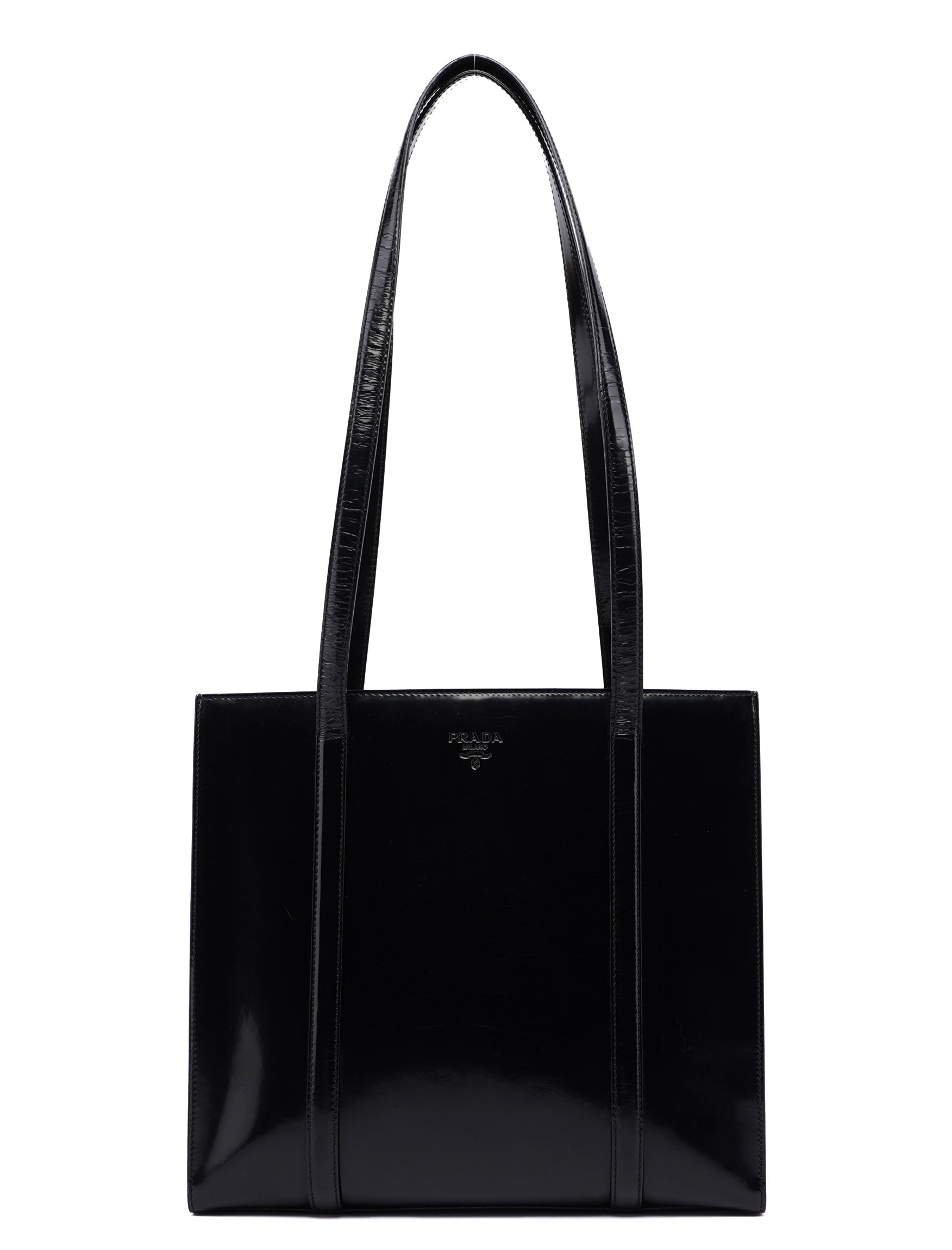 1995 Black Spazzolato Tote Bag