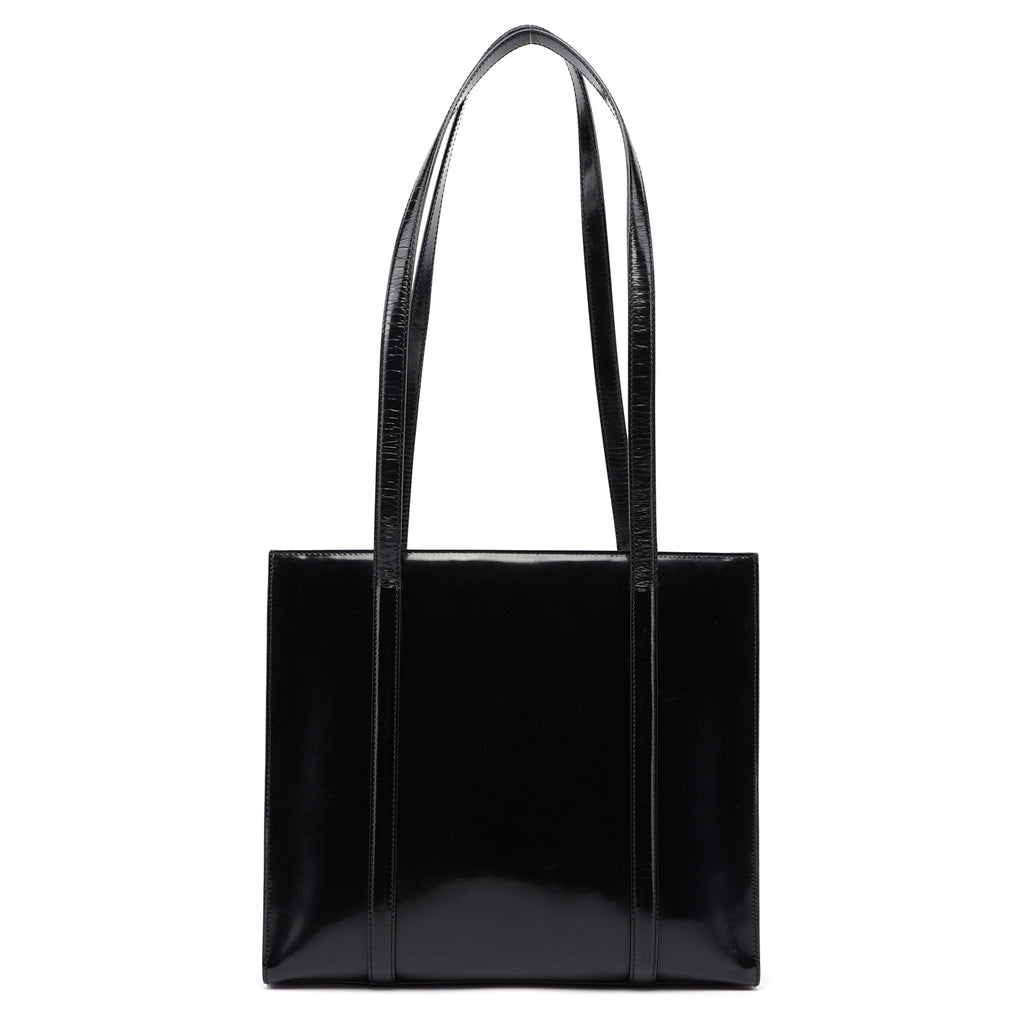 1995 Black Spazzolato Tote Bag