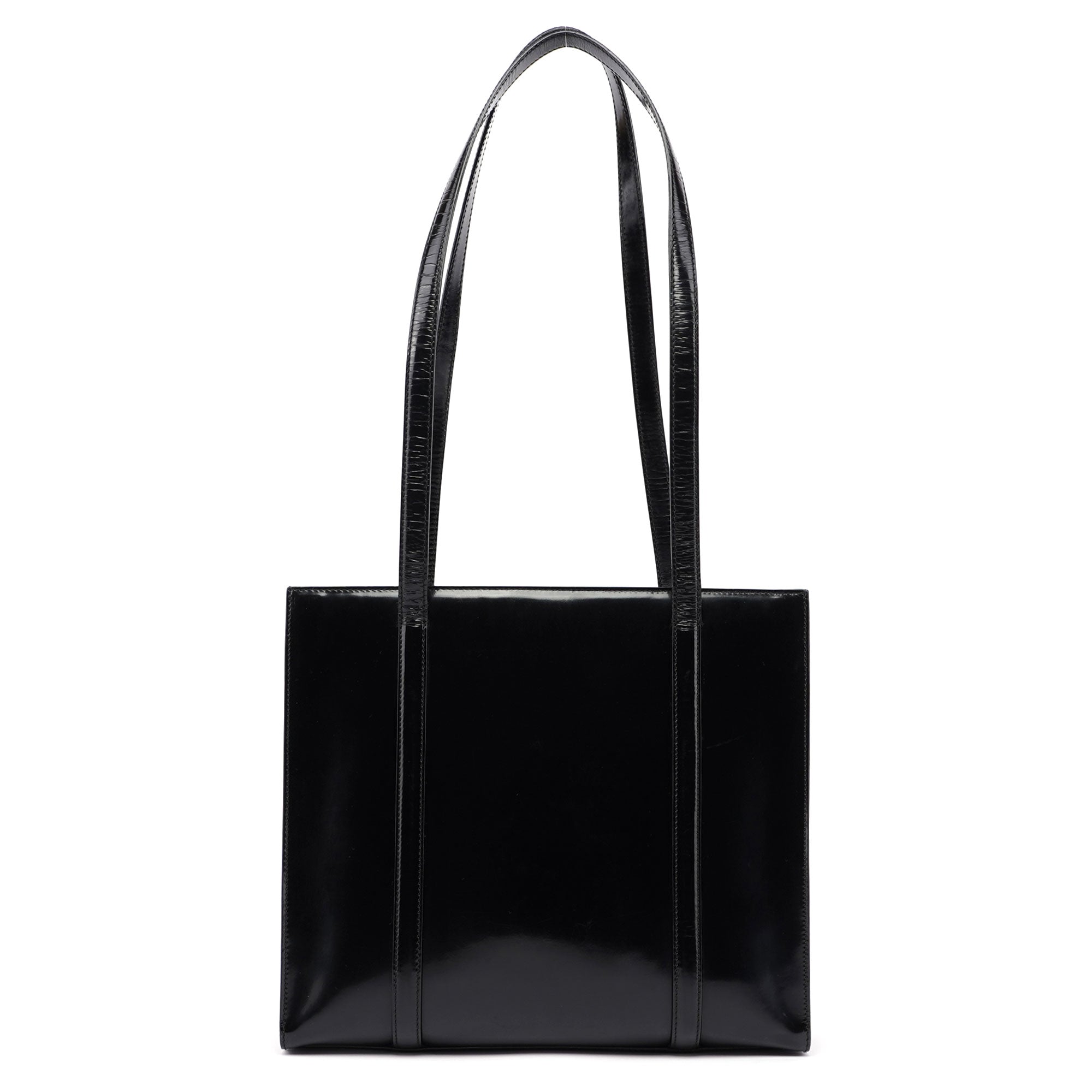1995 Black Spazzolato Tote Bag