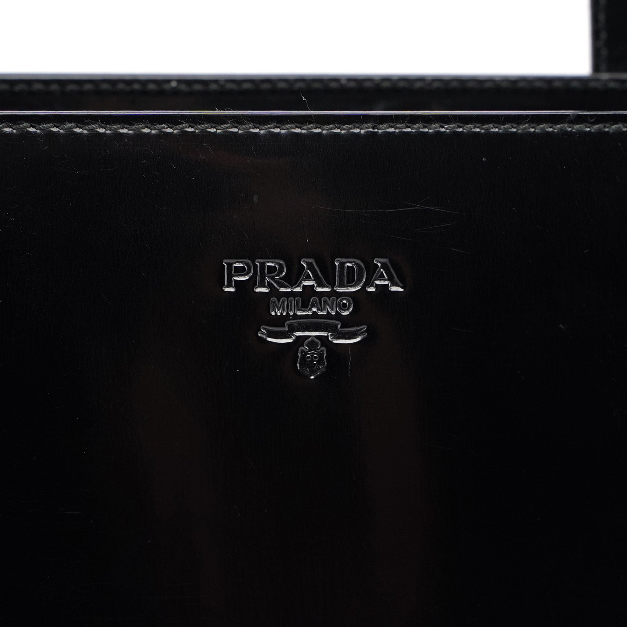 1995 Black Spazzolato Tote Bag