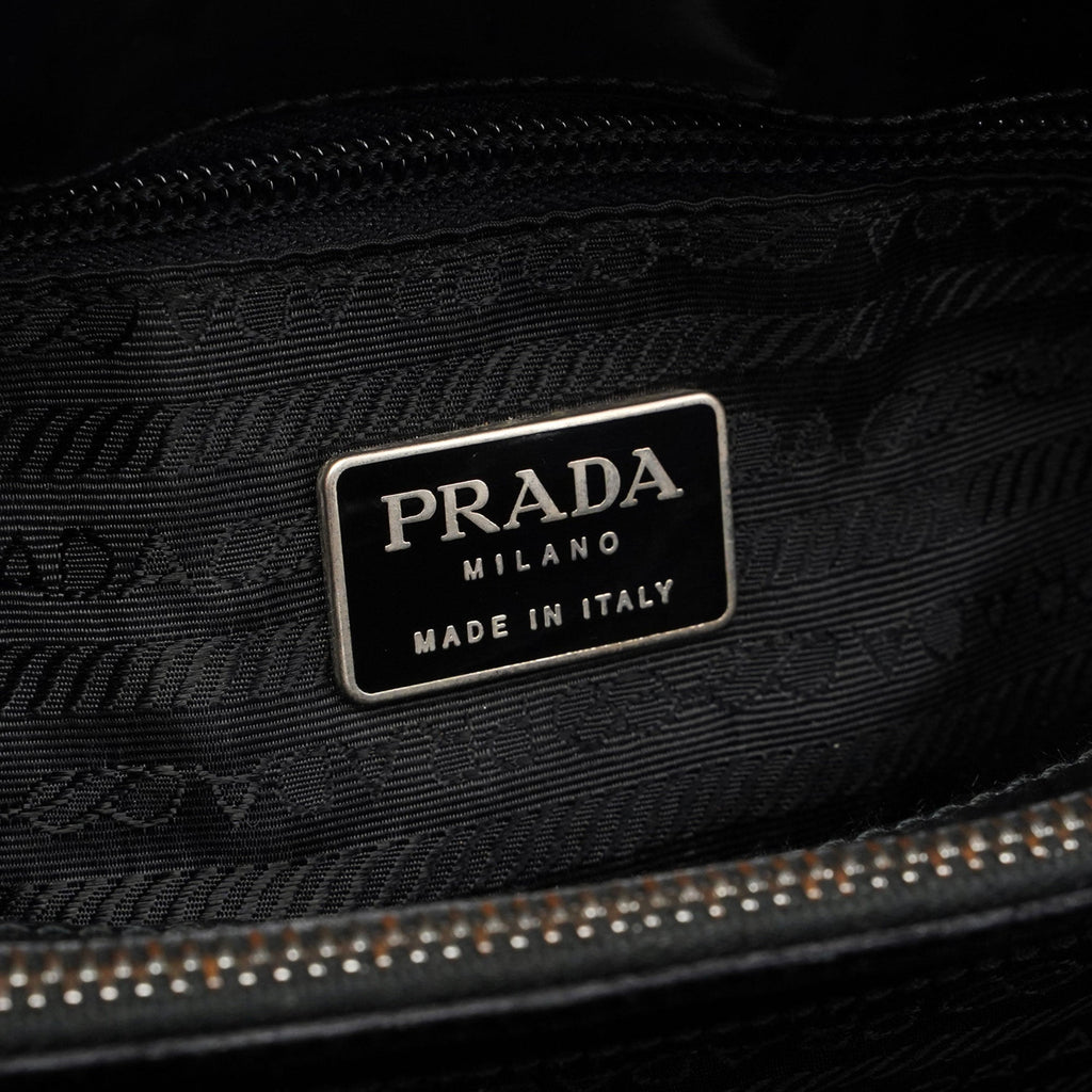 1995 Black Spazzolato Tote Bag