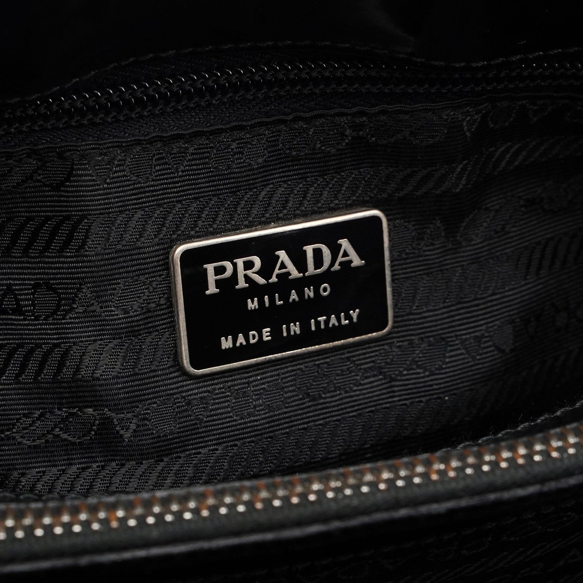1995 Black Spazzolato Tote Bag