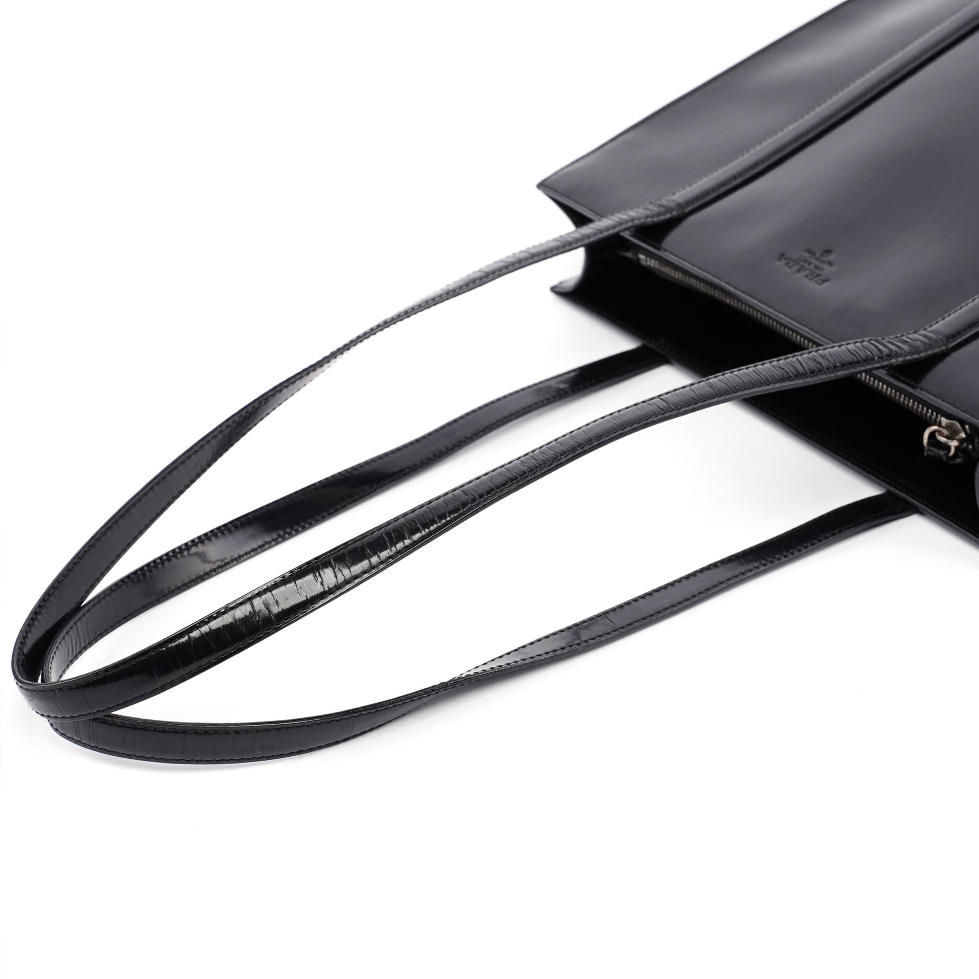 1995 Black Spazzolato Tote Bag