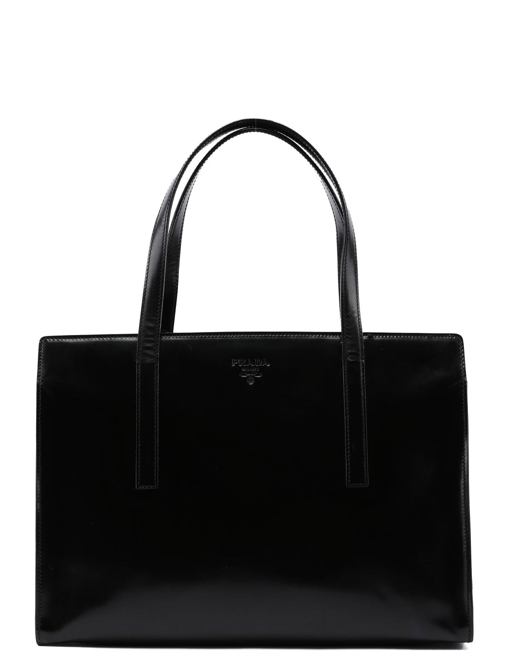 1995 Black Spazzolato Tote Bag