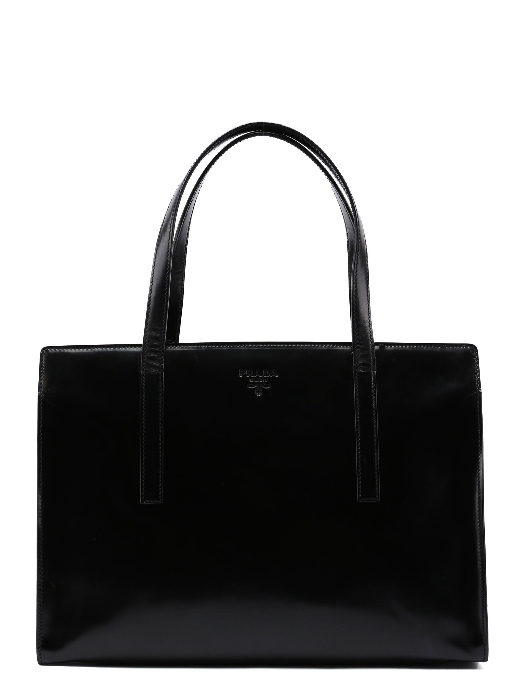 1995 Black Spazzolato Tote Bag
